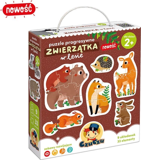 Picture of Czuczu Puzzle progresywne - Zwierztka w lesie