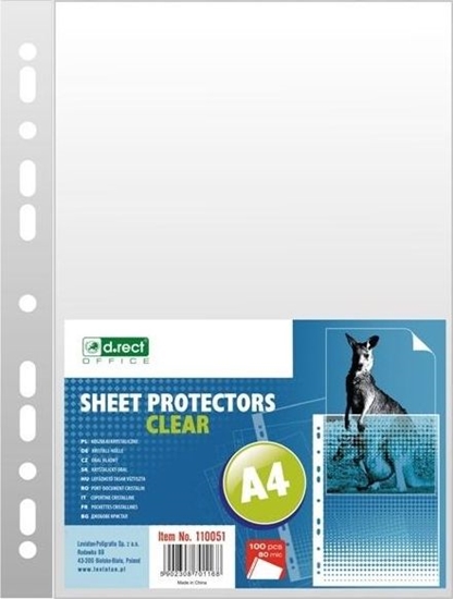 Picture of D.Rect Koszulka A4 krystaliczna 80MIC 100szt (325478)