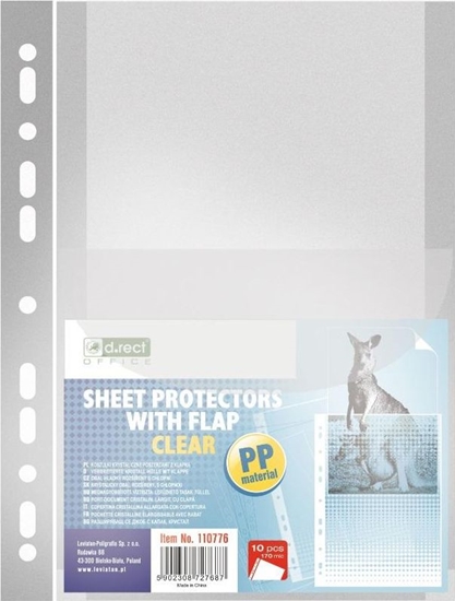 Picture of D.Rect Koszulka A4 poszerzana z klapk 10szt