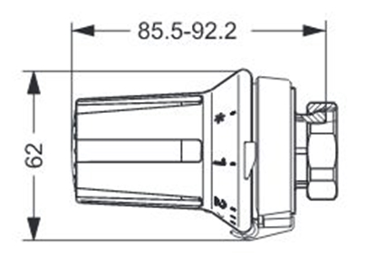 Picture of Danfoss Gowica termostatyczna z funkcj odcicia RAW-K (013G5135)