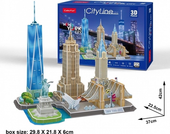 Picture of Dante Puzzle 3D City Line New York City (20255)