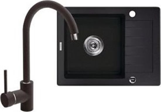 Picture of Zlewozmywak Deante 1-komorowy Zorba + bateria Nemezja - 58 x 44 cm (ZQZA211A)