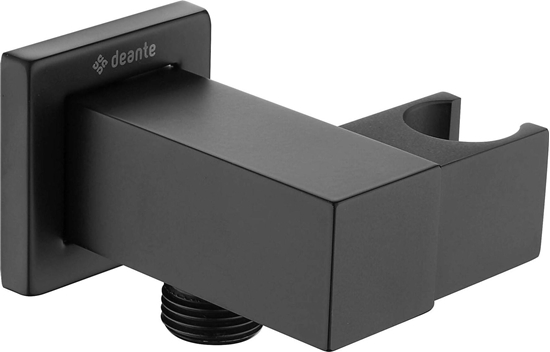 Изображение Deante Cascada Przycze ktowe kwadratowe z uchwytem na suchawk