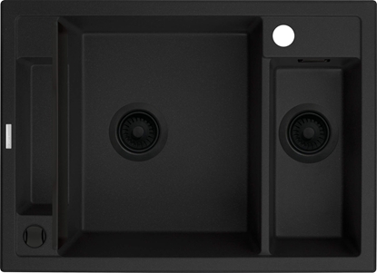 Attēls no Zlewozmywak Deante MAGNETIC - granitowy magnetyczny 1.5-komorowy Czarny (ZRM N503)