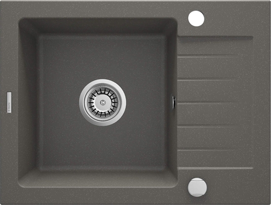 Изображение Zlewozmywak Deante Deante Zorba  1-komorowy z krótkim ociekaczem - nero