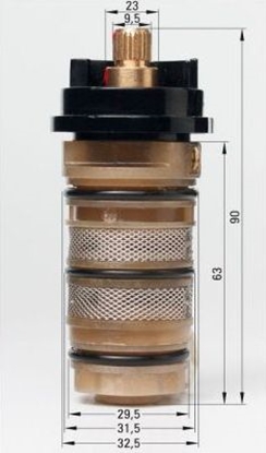 Picture of Deante głowica termostatyczna do paneli natryskowych (XNC05GUP9)