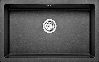 Attēls no Zlewozmywak Deante KOMORA PODBLAT CORDA GRAFIT METALIK GRAN 800X500X210 3,5"+SPACE SAVER