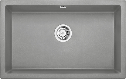Attēls no Zlewozmywak Deante KOMORA PODBLAT CORDA SZARY METALIK GRAN 800X500X210 3,5"+SPACE SAVER