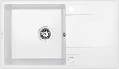 Изображение Zlewozmywak Deante . ERIDAN ALABASTER GRANIT 1K Z/O 860X500X190 + SPACE SAVER