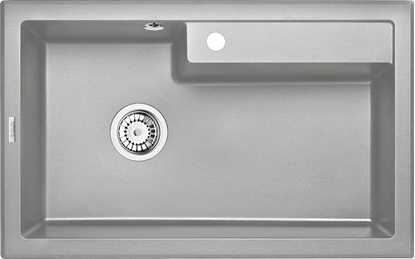 Изображение Zlewozmywak Deante . ERIDAN SZARY METALIK GRANIT 1K 800X500X220 + SPACE SAVER