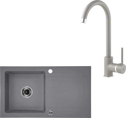 Picture of Zlewozmywak Deante Zorba + bateria owa stojca (ZQZBS113)