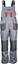 Picture of Dedra Spodnie ochronne ogrodniczki Comfort Line szare rozmiar XXL / 58 (BH3SO-XXL)