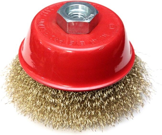 Picture of Dedra Szczotka druciana doczoowa mosidzowana 100mm gwint M14 (F36-100)