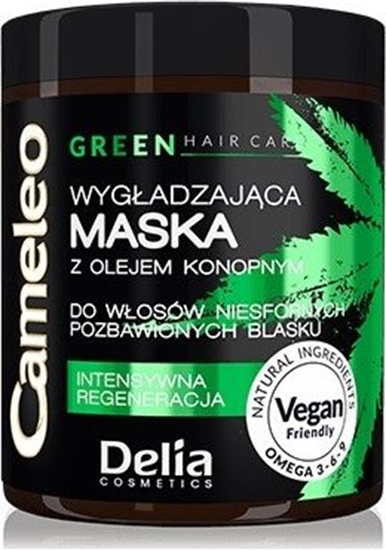 Изображение Delia Delia Cosmetics Cameleo Green Maska do włosów wygładzająca z olejem konopnym 250ml