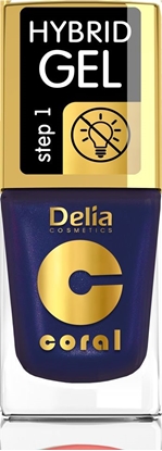 Attēls no Delia Delia Cosmetics Coral Hybrid Gel Emalia do paznokci nr 63 Perłowy Fiolet 11ml