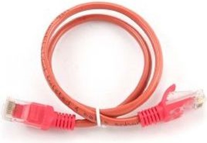 Attēls no Delock patchcord RJ45, osonka zalewana, kat. 5e, UTP, 0,25m, czerwony (PP12-0.25M/R)