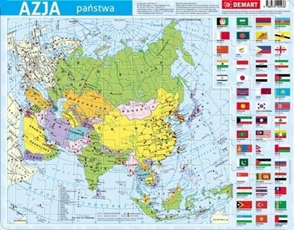 Изображение Demart Puzzle ramkowe - Azja polityczna