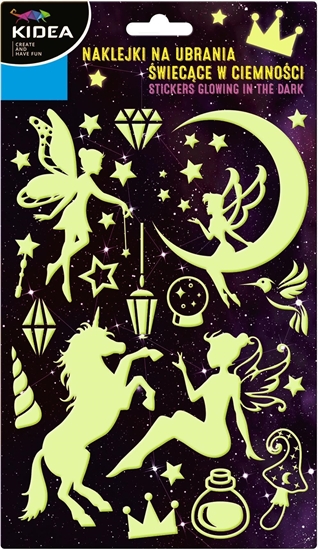 Изображение Derform Naklejki na ubrania wiecce w ciemnoci Wróki Kidea