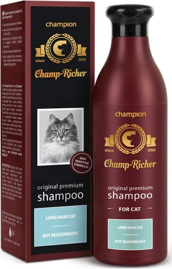 Picture of Dermapharm Champ-Richer Szampon dla kotów dugowosych 250ml