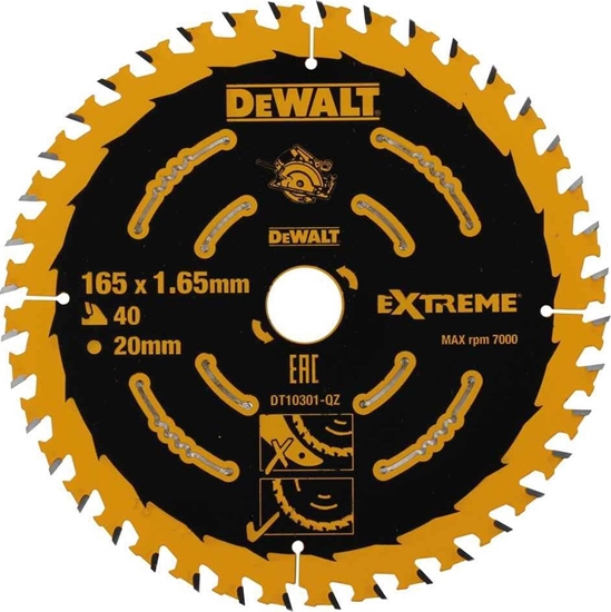 Изображение Dewalt pia tarczowa 165x20mm, 40 zbów (DT10301-QZ)