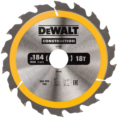 Picture of Dewalt Pia tarczowa 184x30mmx18z - DT1941-QZ