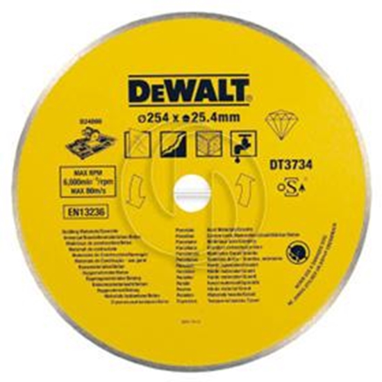Picture of Dewalt TARCZA DIAMENTOWA 250x25,4mm CIGA DT3734