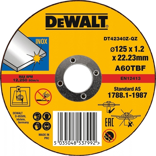 Изображение DeWalt DT42340TZ-QZ Trennscheibe Edelstahl 125mm
