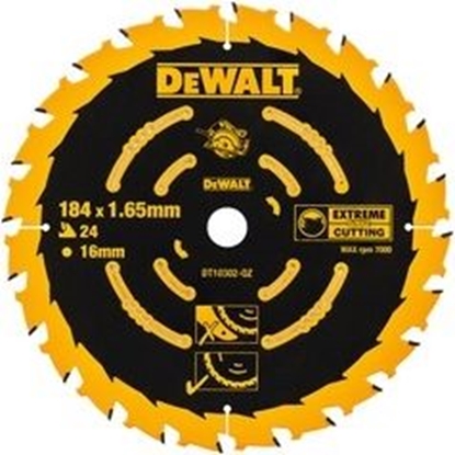 Изображение DeWALT DT10302-QZ EXTREME 2nd Fix Circular Saw Blade 184mm 16mm Bore 24T