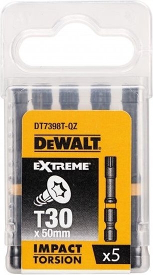 Picture of Dewalt Udarowe kocówki wkrtarskie T30x50 mm 5szt (DT7398T)