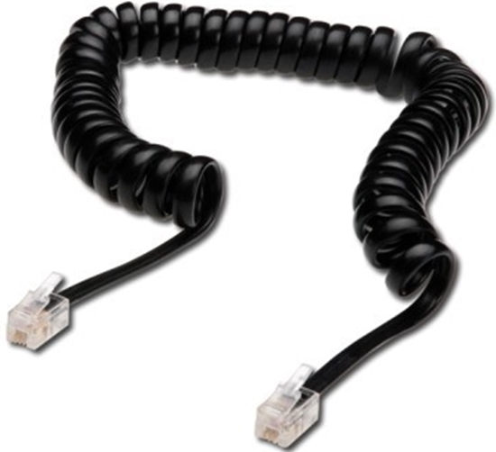 Picture of Digitus Kabel telefoniczny spiralka, RJ10, 4m (AK-460101-040-S)