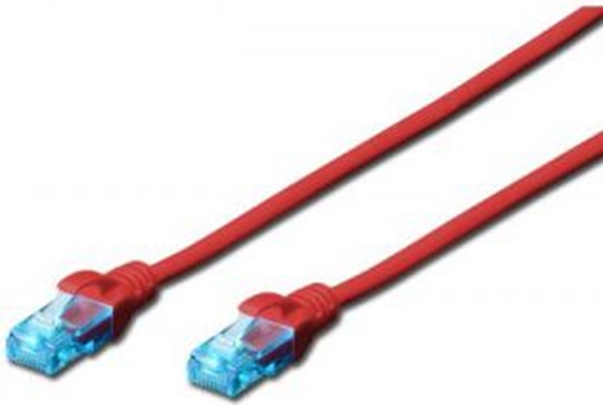 Изображение Digitus Patch cord U/UTP kat.5e PVC 1m czerwony (DK-1512-010/R)