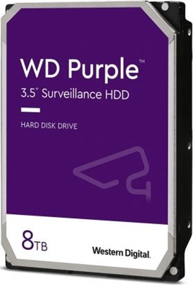 Attēls no Dysk serwerowy WD Purple 8TB 3.5'' SATA III (6 Gb/s)  (WD84PURZ)