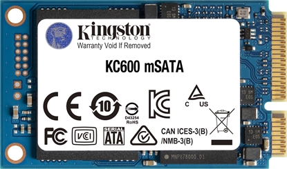 Изображение Dysk SSD Kingston KC600 1TB mSATA SATA III (SKC600MS/1024G)