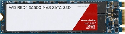 Изображение WD Dysk Twardy SSD WD Red 2TB M.2 SATA 3.0 Write speed 530 MBytes/sec Read speed 560 MBytes/sec MTBF 2000000 hours WDS200T1R0B