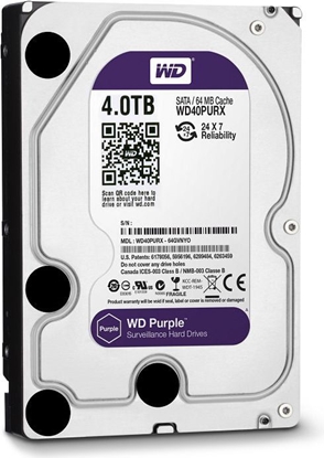 Изображение Dysk WD Purple 4TB 3.5" SATA III (WD40PURX)
