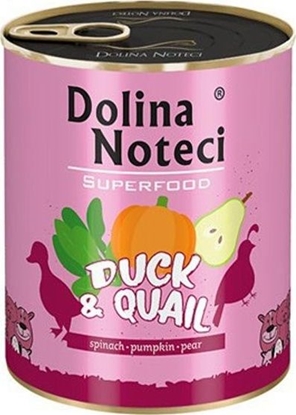 Attēls no Dolina Noteci Dolina Noteci Premium Superfood Pies Kaczka i przepiórka puszka 400g