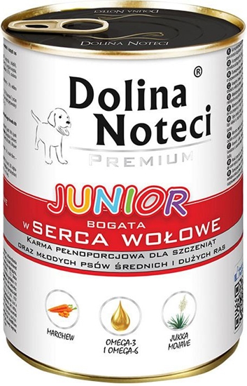 Изображение Dolina Noteci Premium Junior z sercami woowymi 400g