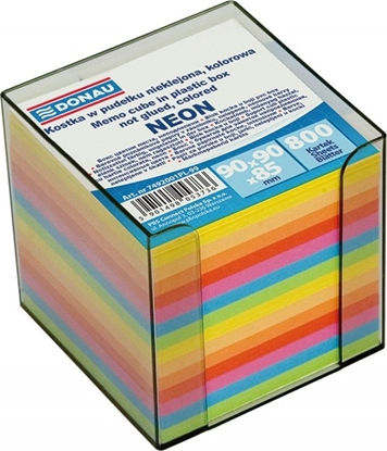 Picture of Donau NOTATNIK KOSTKA W PODAJNIKU DONAU 95X95X95MM MIX KOLORÓW NEONOWYCH