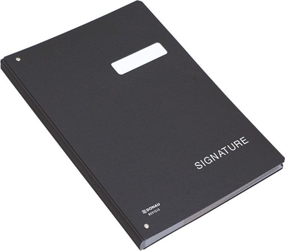 Picture of Donau Teczka do podpisu DONAU, karton, A4, 450gsm, 20-przegr., czarna