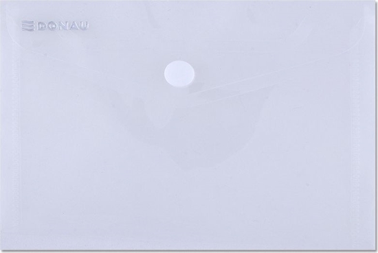 Picture of Donau Teczka kopertowa DONAU zatrzask, PP, A6, 180mikr., transparentna