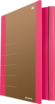 Picture of Donau Teczka z gumk DONAU Life, Karton, A4, 500gsm, 3-skrz., róowa