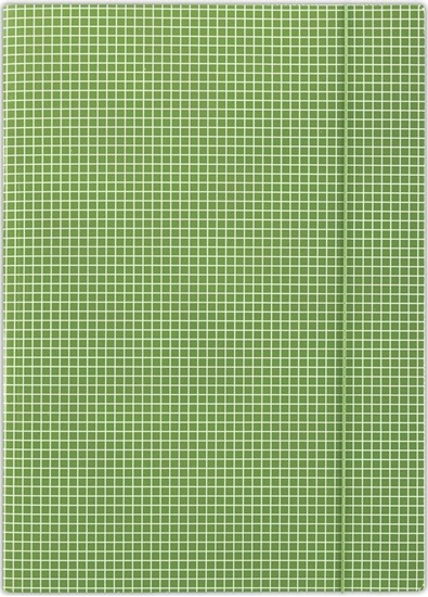 Picture of Donau Teczka z gumk DONAU, karton, A4, 400gsm, 3-skrz., zielona w krat