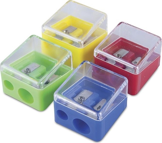 Picture of Donau Temperówka DONAU, plastikowa, podwójna, mix kolorów