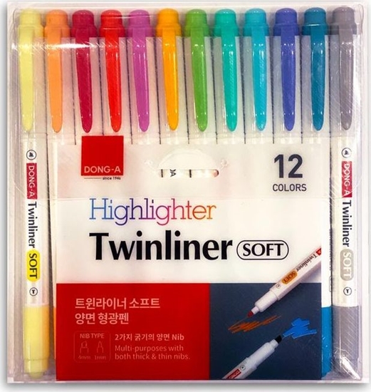 Picture of Dong-A Zakrelacz dwustronny pastelowy 12 kolorów DONG-A