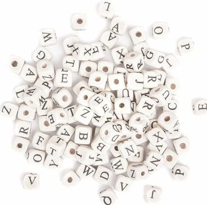 Attēls no DP Craft Drewniane koraliki DPRCAFT Litery 100szt. Dalprint
