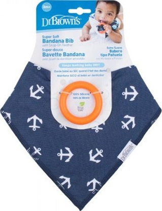 Picture of Dr Browns liniak z gryzakiem Kotwice granatowy