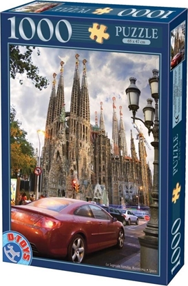 Изображение D-Toys Puzzle 1000 Hiszpania, Barcelona- Sagrada Familia