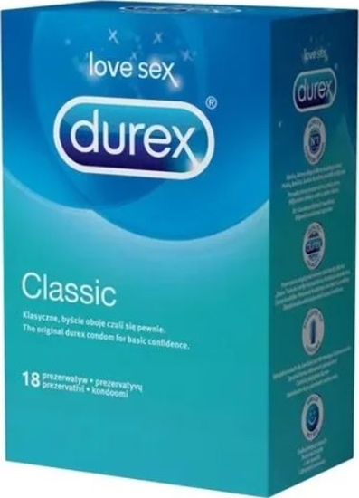 Picture of Durex  DUREX_Classic klasyczne prezerwatywy 18szt