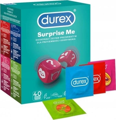 Attēls no Durex  DUREX_Suprise Me mix 40szt