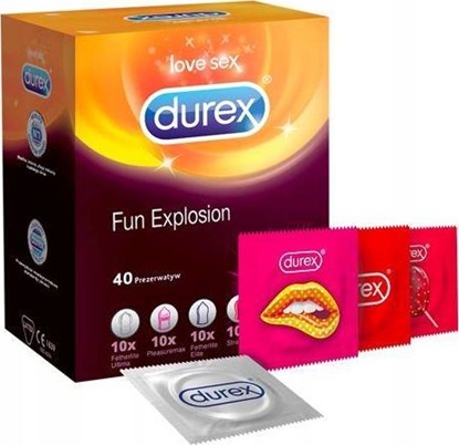 Attēls no Durex  Fun Explosion zestaw prezerwatyw 40 szt.